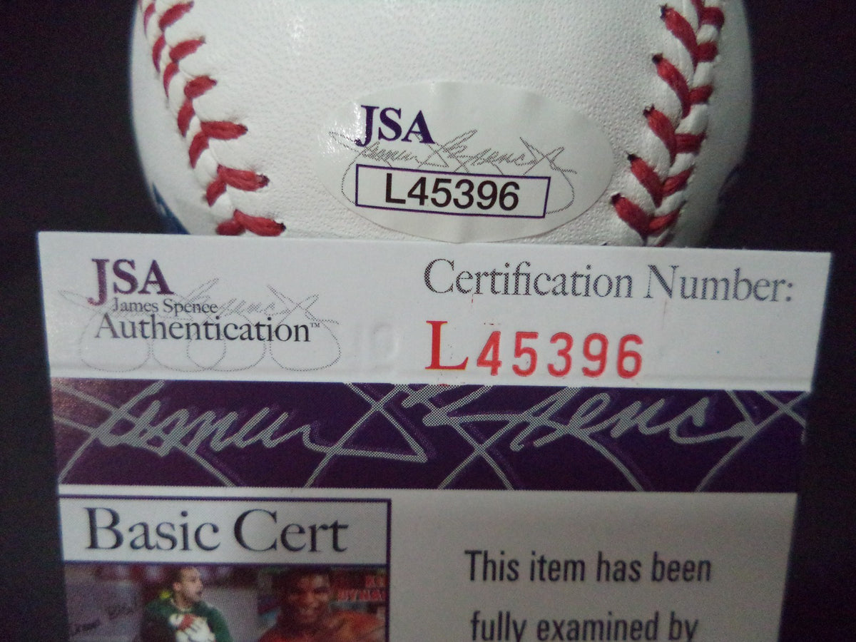 DANIEL ROBERTSON OAKLAND A'S SIGNED AUTOGRAPHED ROMLB BASEBALL JSA COA #L42939