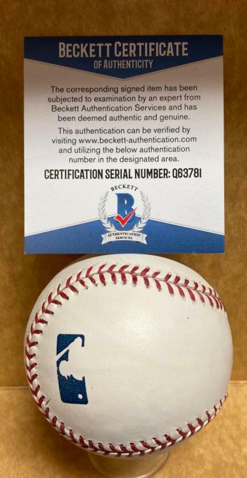 JIE GINSBERG 62 METS SIGNED AUTOGRAPHED M.L. BASEBALL BECKETT Q63781