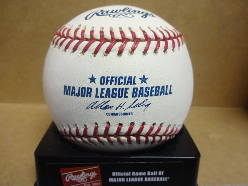 BUBBA CROSBY DODGERS/YANKEES SIGNED M.L. BASEBALL W/COA
