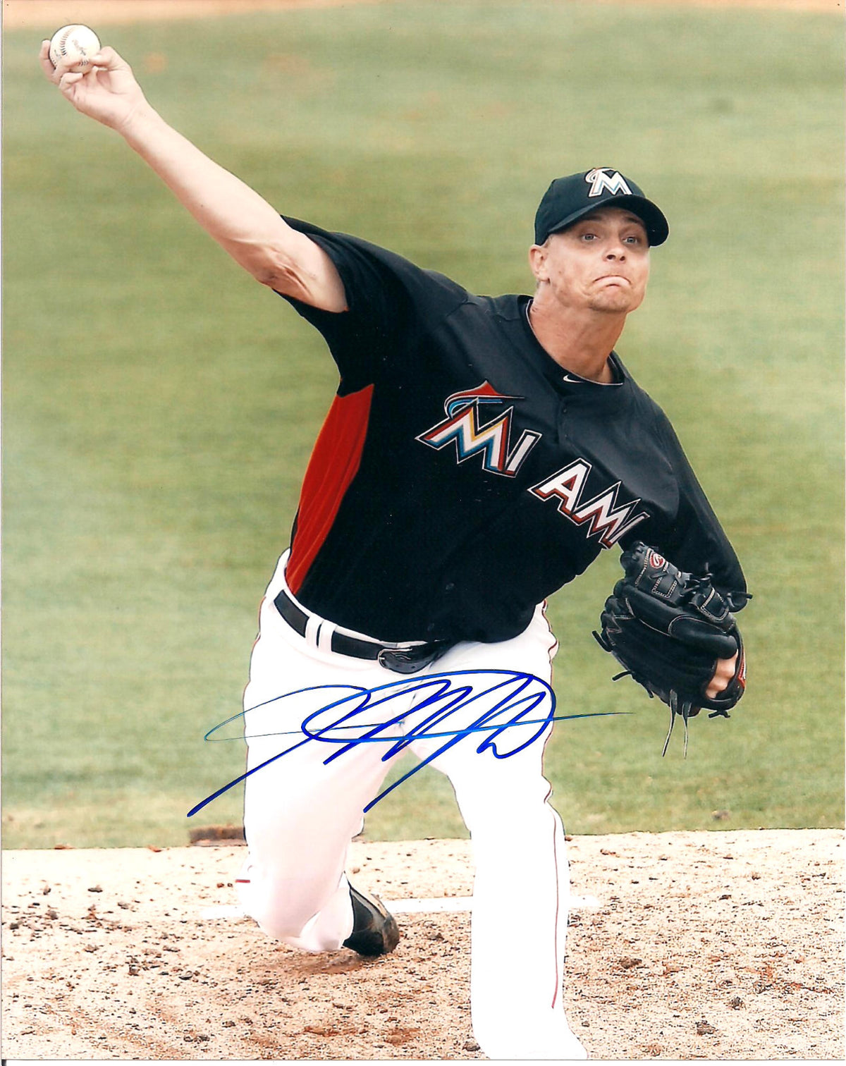 J.D. MARTIN MIAMI MARLINS AUTOGRAPHED SIGNED 8X10 PHOTO W/COA