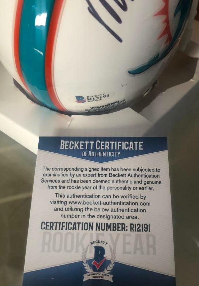 MIKE GESICKI SAME SIGNED AUTO MINI HELMET BECKETT R12191