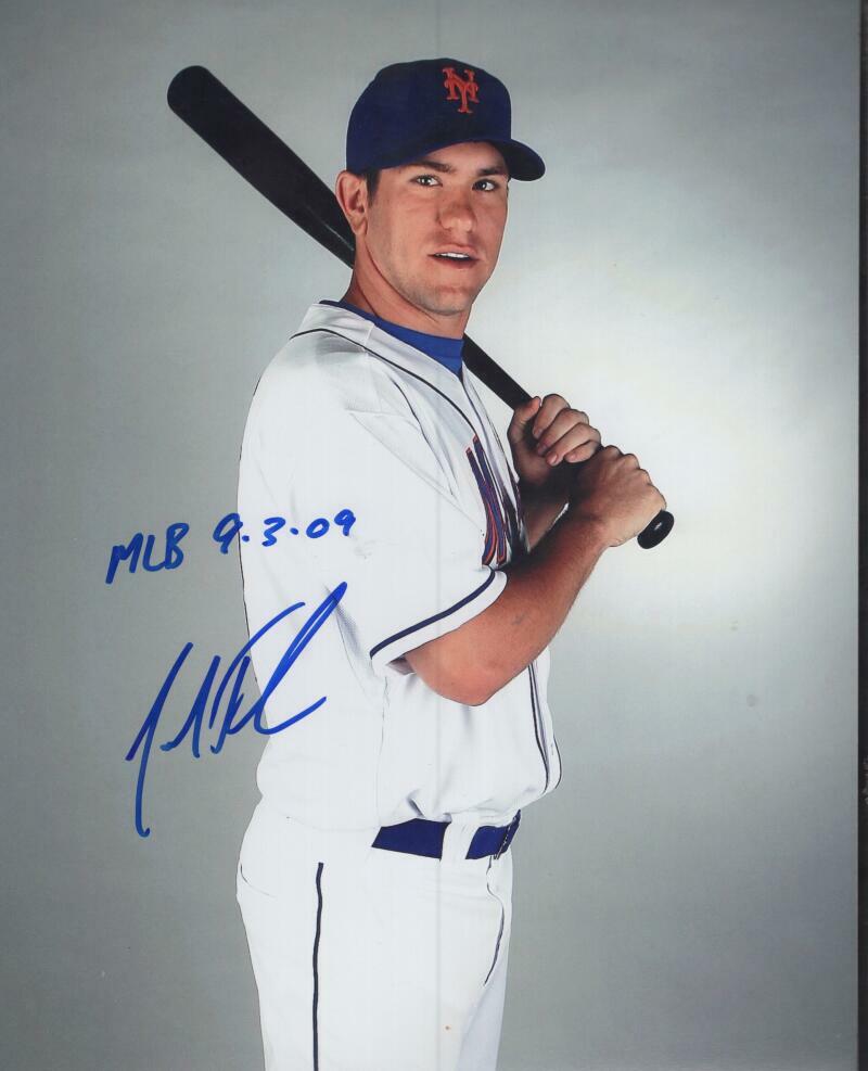JOSH THOLE NEW YORK METS MLB DEBUT SIGNED 8X10 PHOTO W/ COA