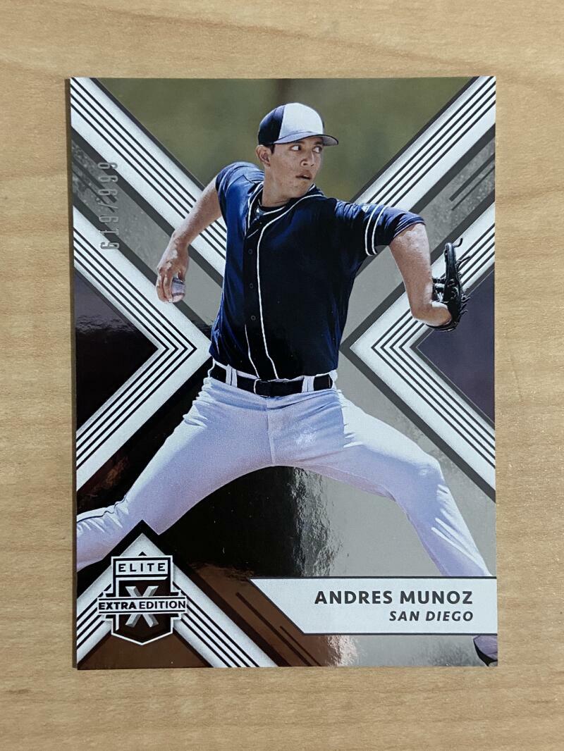 ANDRES MUNOZ SAN DIEGO PADRES 2018 ELITE 619/999 CARD #159