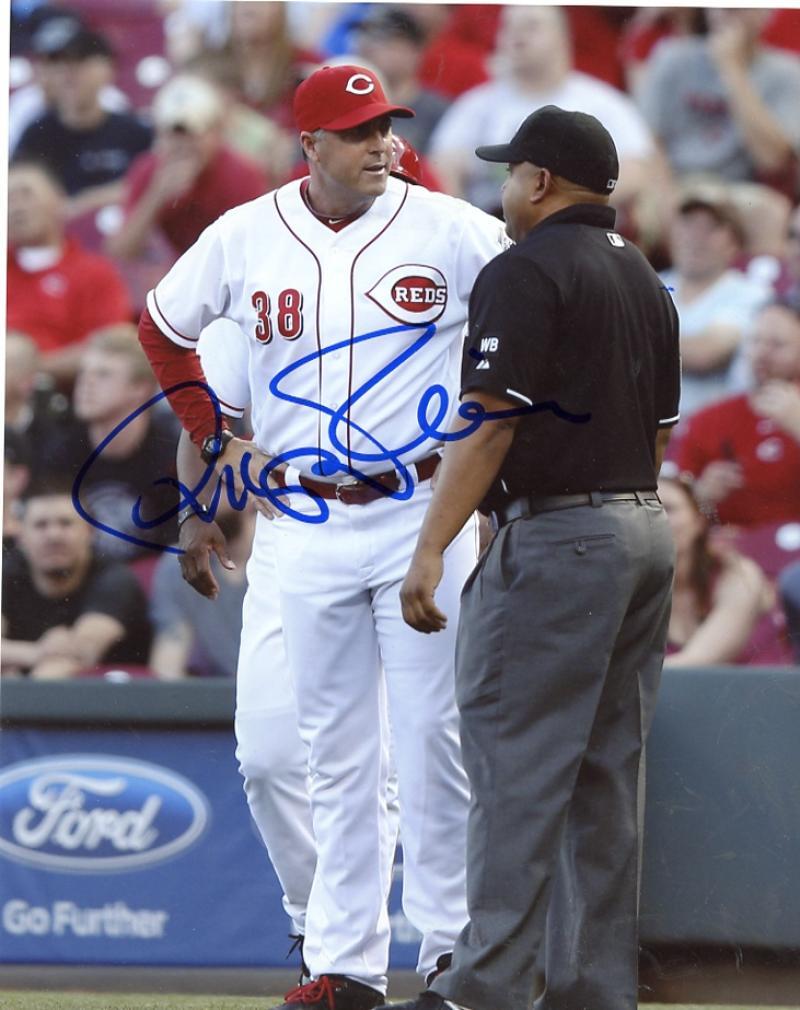 BRYAN PRICE MANAGER CINCINNATI REDS SIGNED AUTOGRAPH 8X10 PHOTO