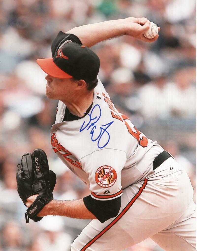 WILLIE EYRE BALTIMORE ORIOLES ACTION SIGNED AUTOGRAPHED 8X10 PHOTO W/ COA
