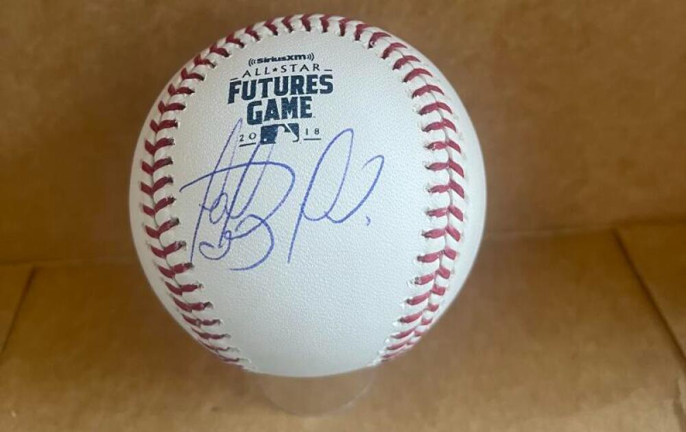 FERNANDO TATIS PADRES SIGNED AUTO 2018 FUTURES GAME BASEBALL JSA V90365