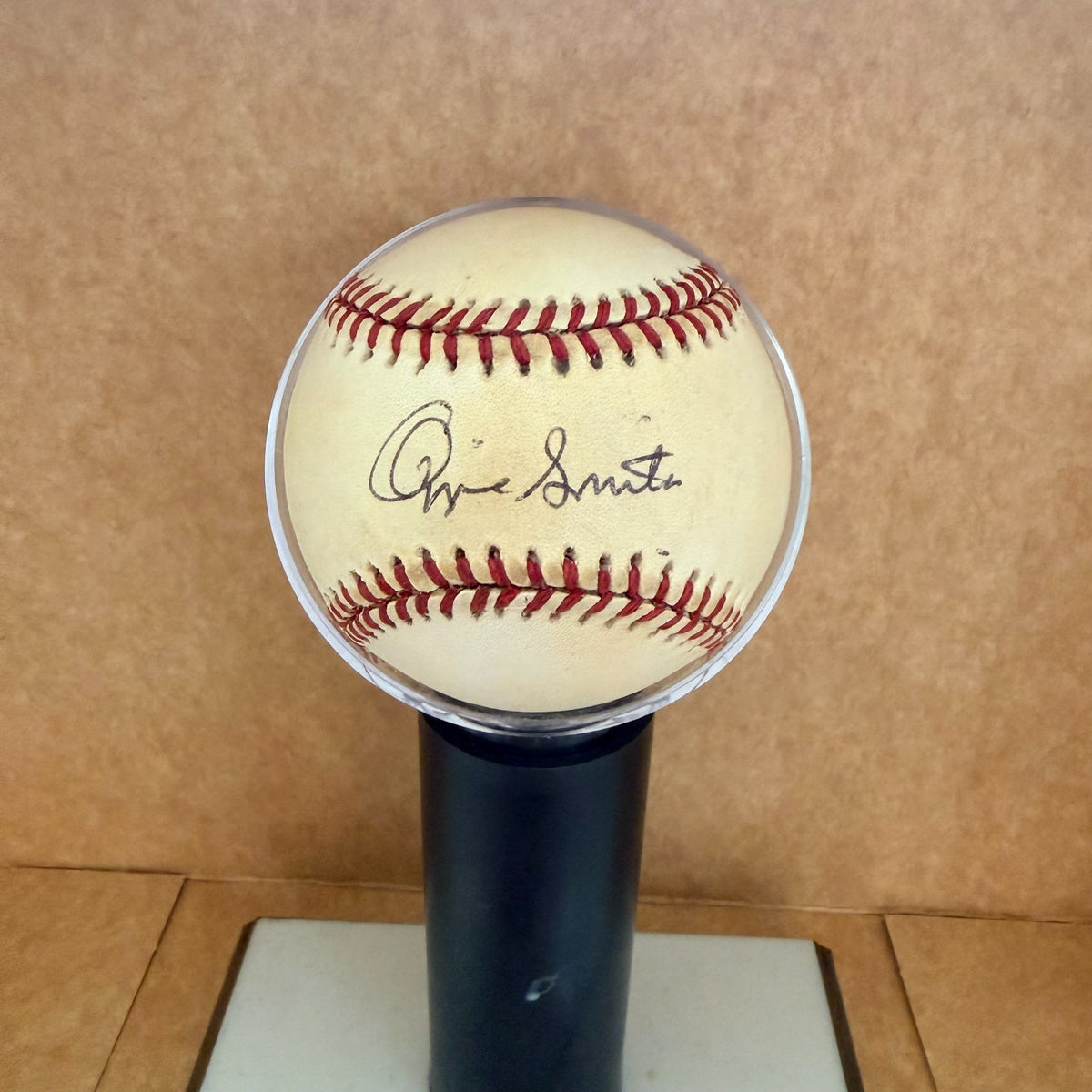 OZZIE SMITH CARDINALS SIGNED AUTO VINTAGE N.L. BASEBALL JSA AUTH