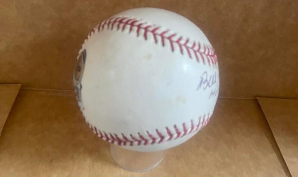 BILL MADDEN HOF 2010 SPINK AWARD SIGNED AUTOGRAPHED M.L. BASEBALL BECKETT AUTH