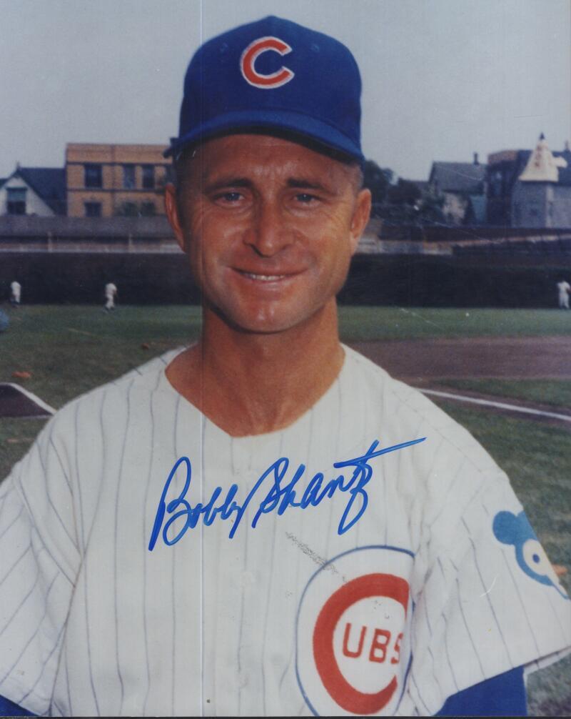BOBBY SHANTZ CUBS SIGNED AUTOGRAPHED 8X10 PHOTO W/ COA