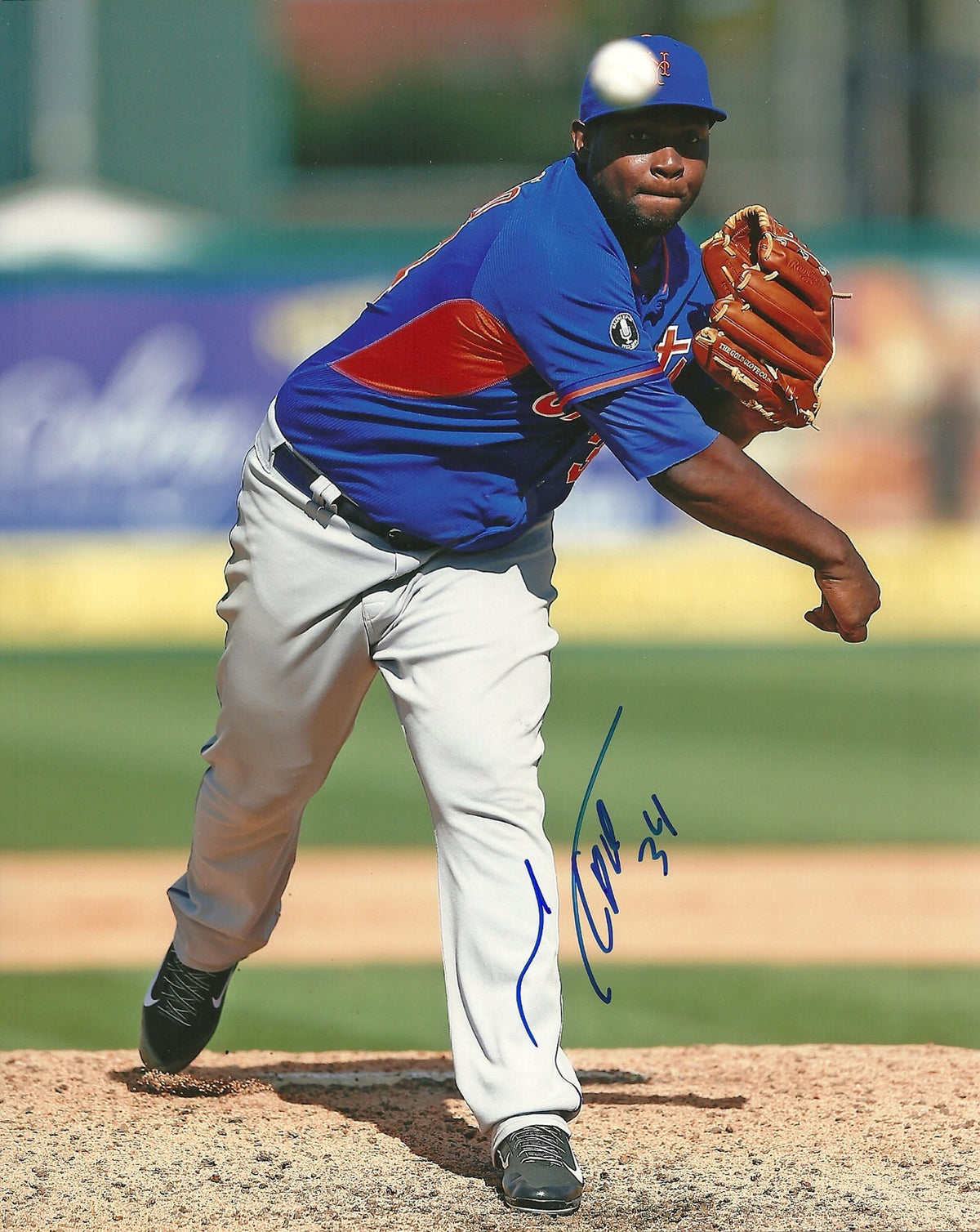 JOEL CARRENO NEW YORK METS SIGNED AUTOGRAPHED 8x10 PHOTO W/COA