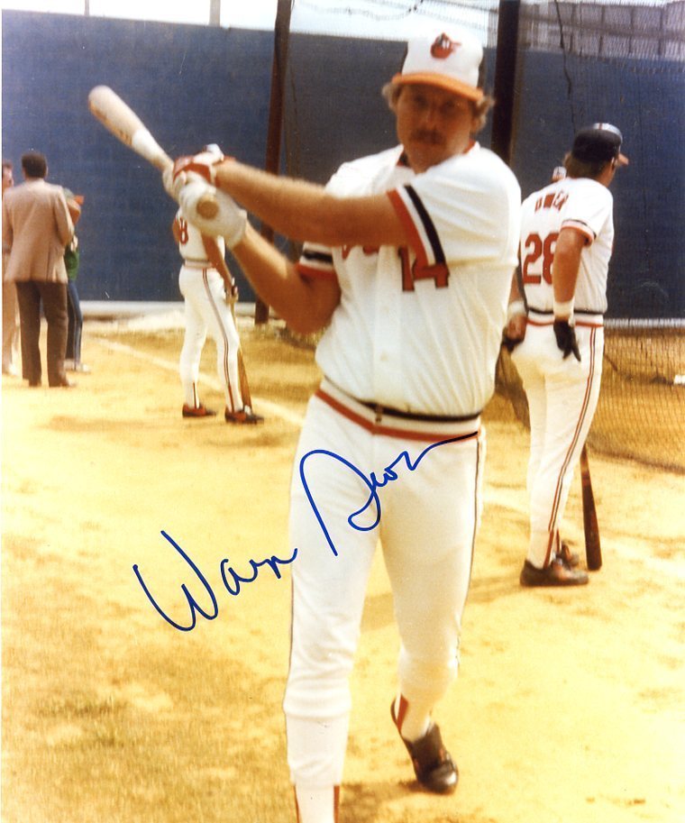 WAYNE GROSS BALTIMORE ORIOLES SIGNED AUTOGRAPHED 8X10 PHOTO W/COA