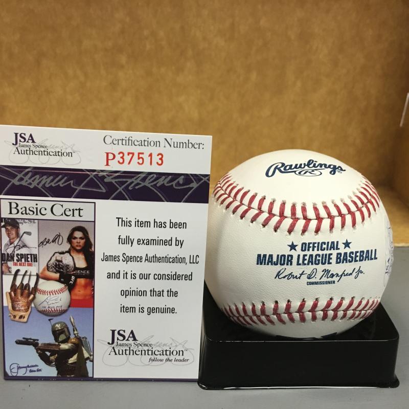 MATT HARVEY NEW YORK METS M.L. SIGNED BASEBALL JSA # P37513