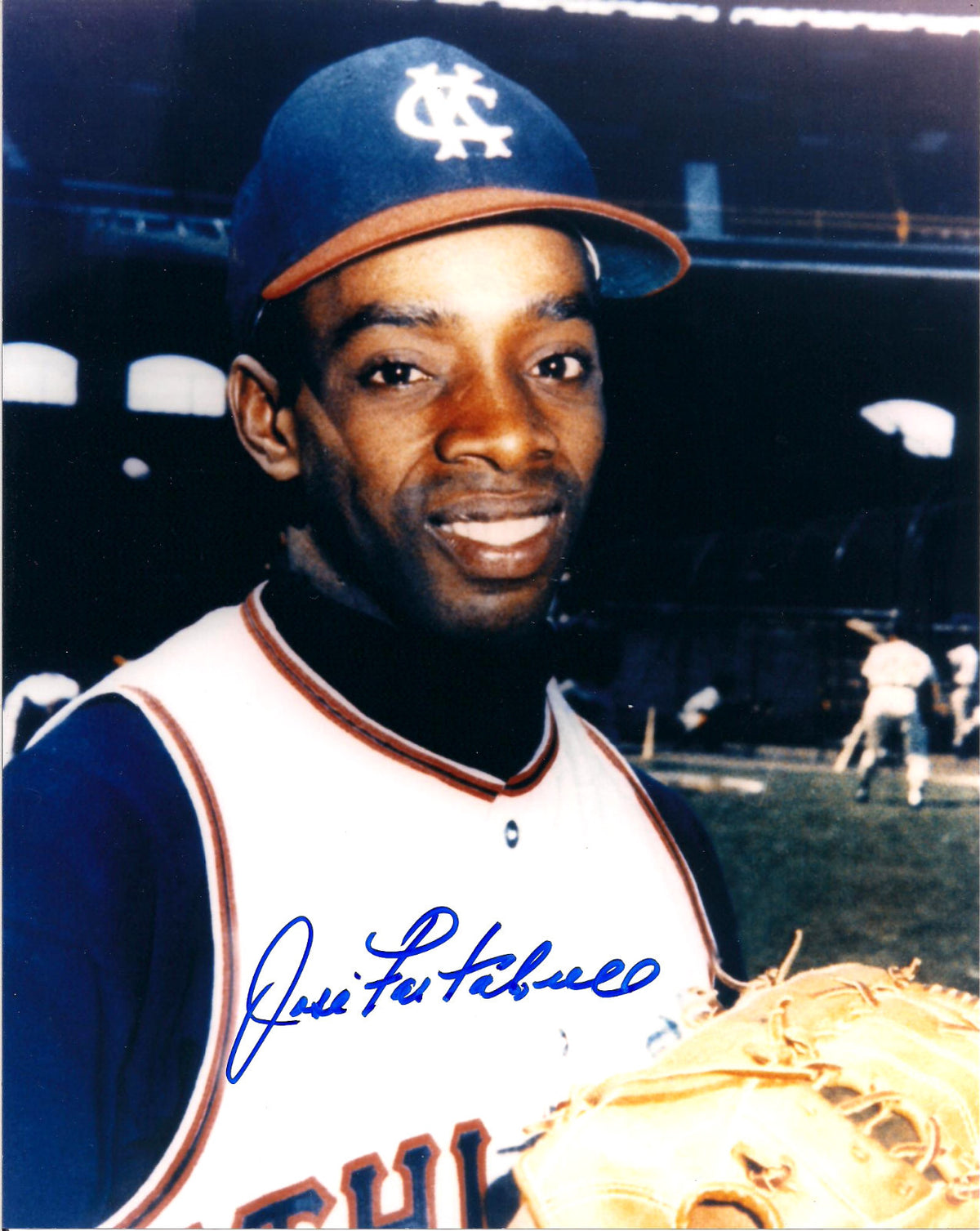 JOSE TARTABULL KANSAS CITY A'S AUTOGRAPHED SIGNED 8X10 PHOTO W/COA