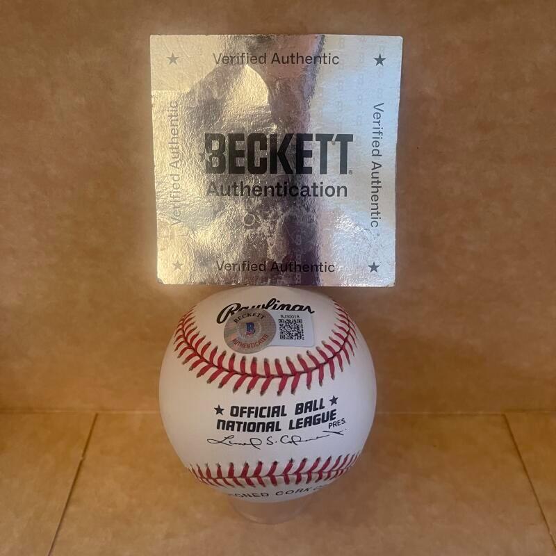 STANLEY GLENN NEGRO LEAGUE STAR SIGNED AUTO N.L.BASEBALL BECKETT AUTH