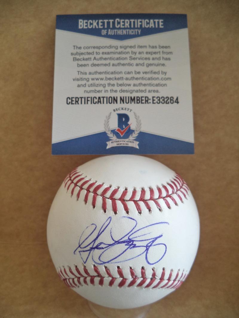 GIO GONZALEZ WASHINGTON NATIONALS SIGNED AUTO M.L. BASEBALL BECKETT E33264