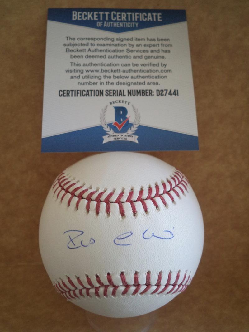 ROBINSON CANO SEATTLE MARINERS SIGNED AUTOGRAPH M.L BASEBALL BECKETT D27441