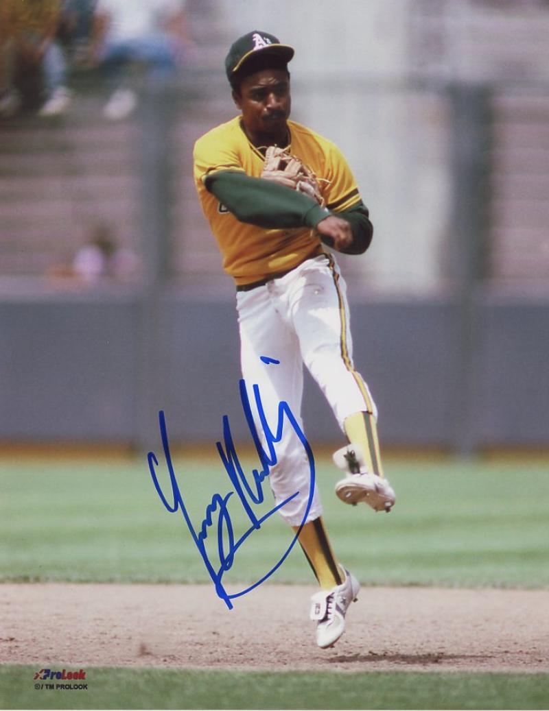 TONY PHILLIPS INFIELD OAKLAND A'S SIGNED AUTOGRAPHED 8X10 W/COA