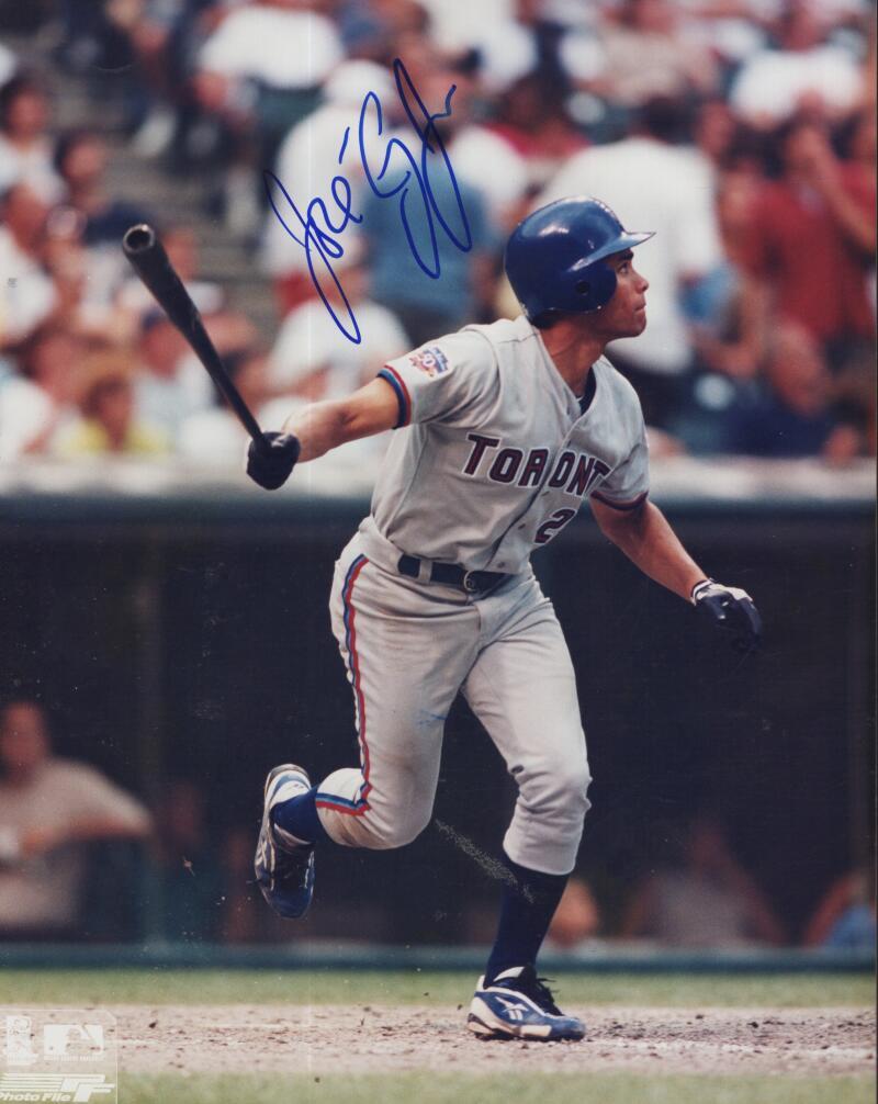 JOSE CRUZ JR BLUE JAYS SIGNED AUTOGRAPHED 8X10 PHOTO W/ COA