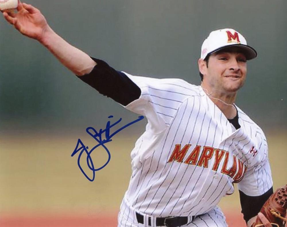 JAKE STINNET CHICAGO CUBS/MARYLAND SIGNED AUTOGRAPHED 8X10 PHOTO W/COA