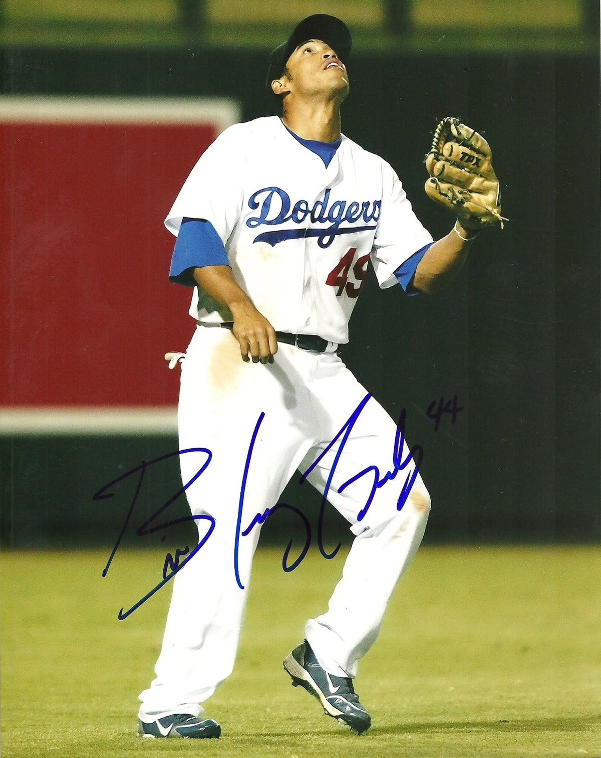 BRIAN CAVAZOS-GALVEZ LOS ANGELES DODGERS SIGNED AUTOGRAPHED 8x10 PHOTO W/COA