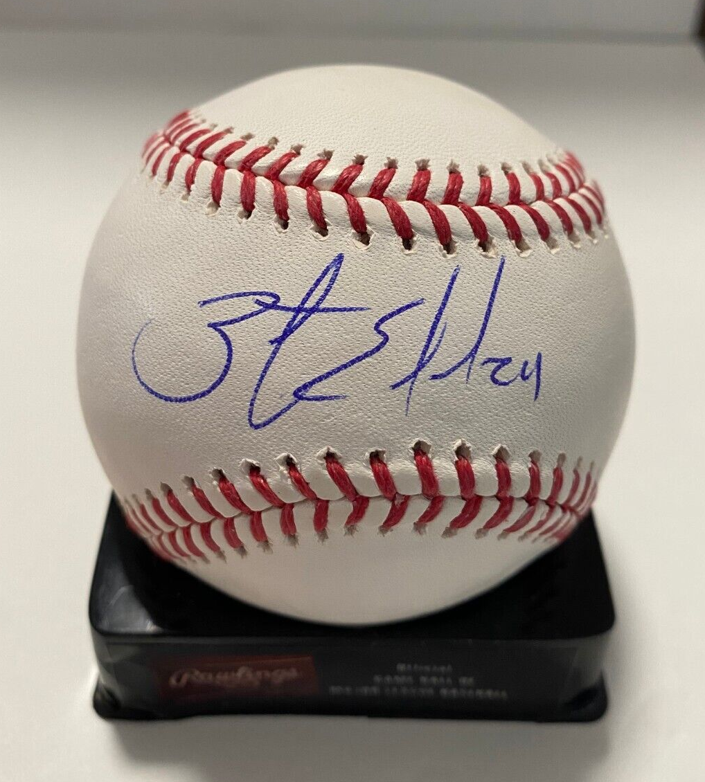 ZACH EFLIN TAMPA BAY RAYS SIGNED AUTOGRAPHED M.L. BASEBALL BECKETT **