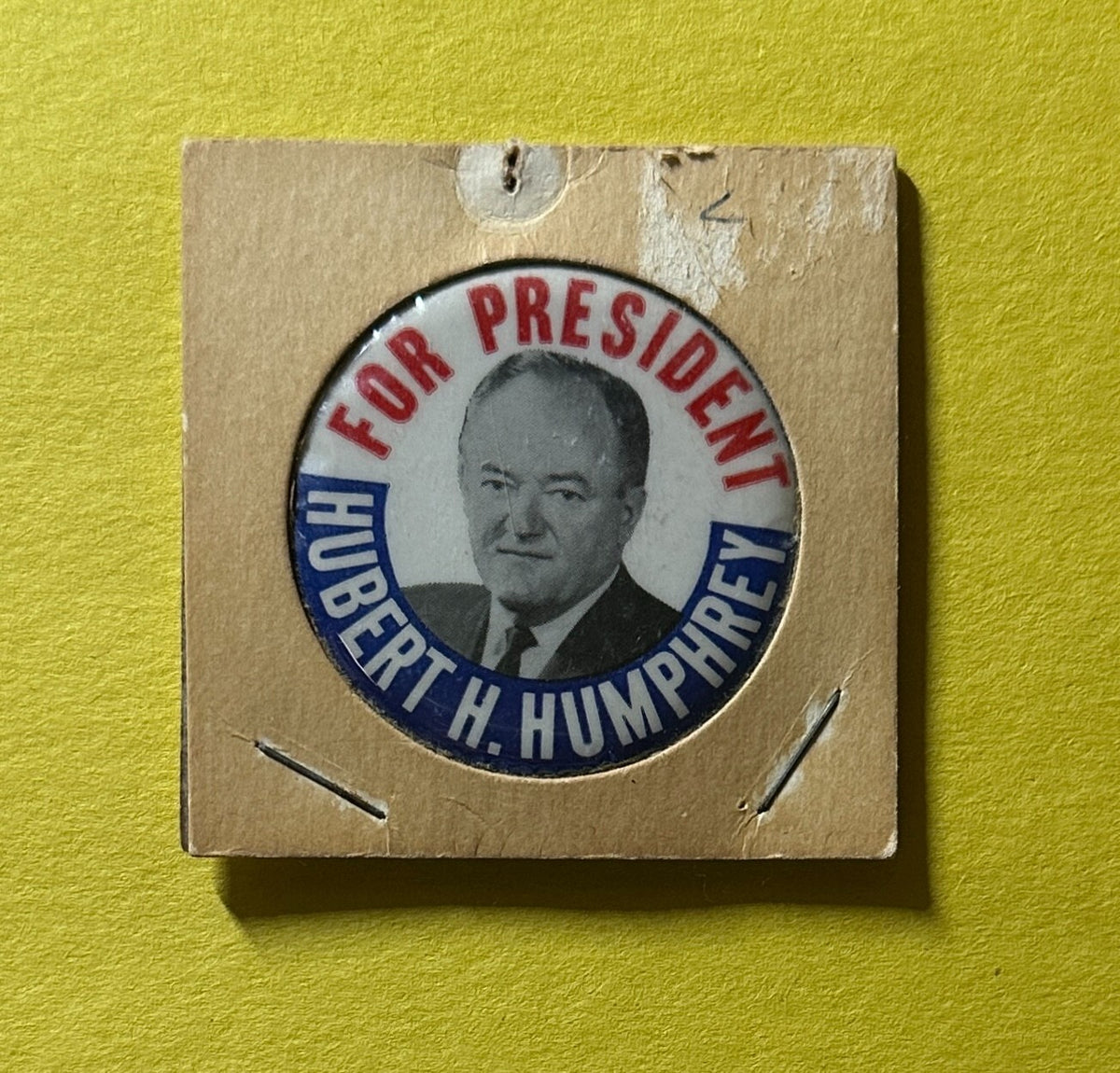 1968 HERBERT H. HUMPHREY PRESIDENTIAL CANDIDATE PIN