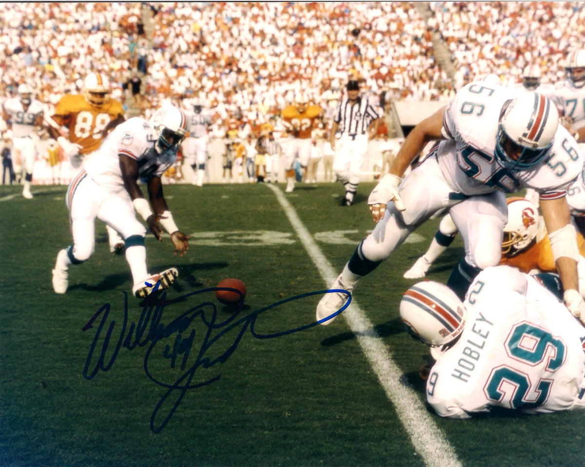WILLIAM JUDSON MIAMI DOLPHINS AUTOGRAPHED SIGNED 8X10 PHOTO W/COA