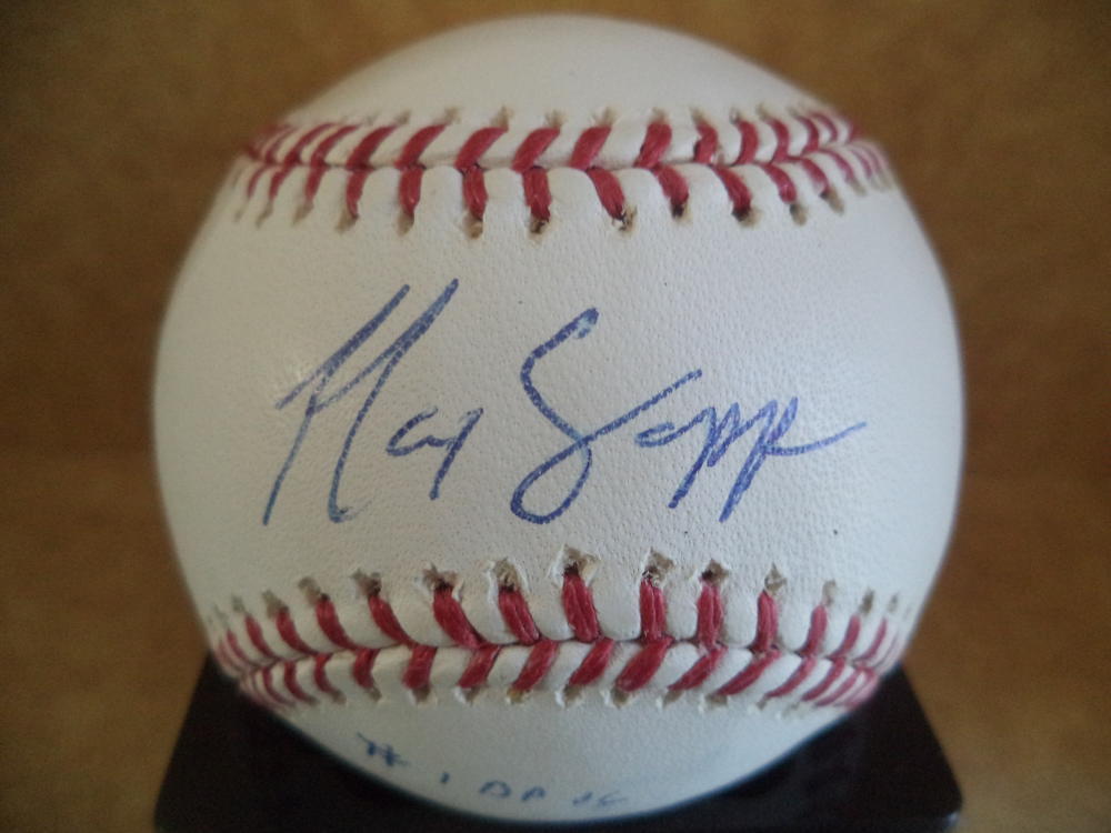 MAX SAPP #1 DP 2006 SIGNED AUTOGRAPHED M.L. BASEBALL W/COA