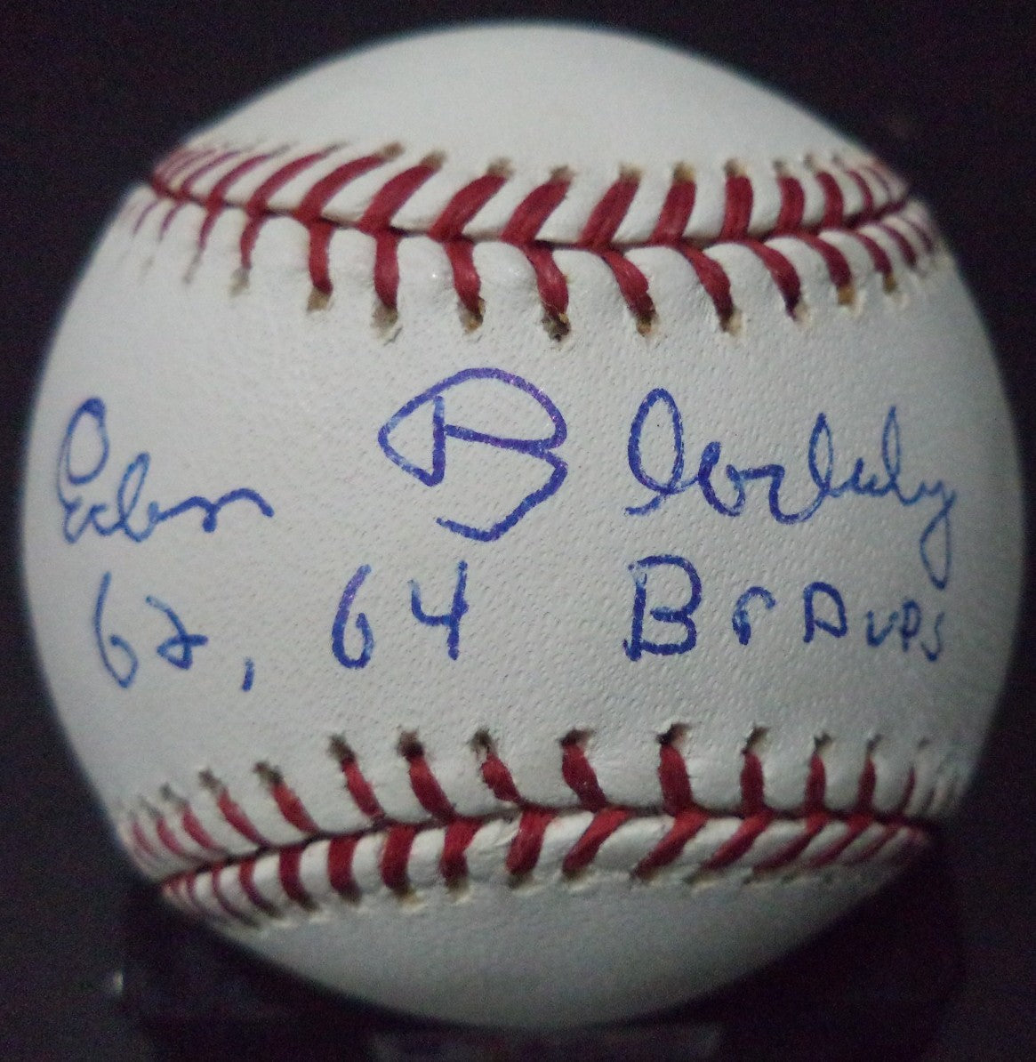 ETHAN BLACKABY 62 64 BRAVES AUTOGRAPHED SIGNED ROMLB BASEBALL W/COA