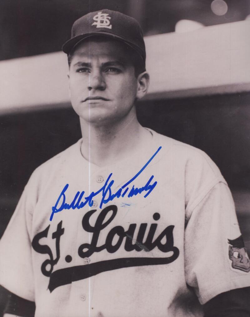 BULLET BOB TURLEY ST. LOUIS BROWNS SIGNED AUTOGRAPHED 8X10 PHOTO W/ COA