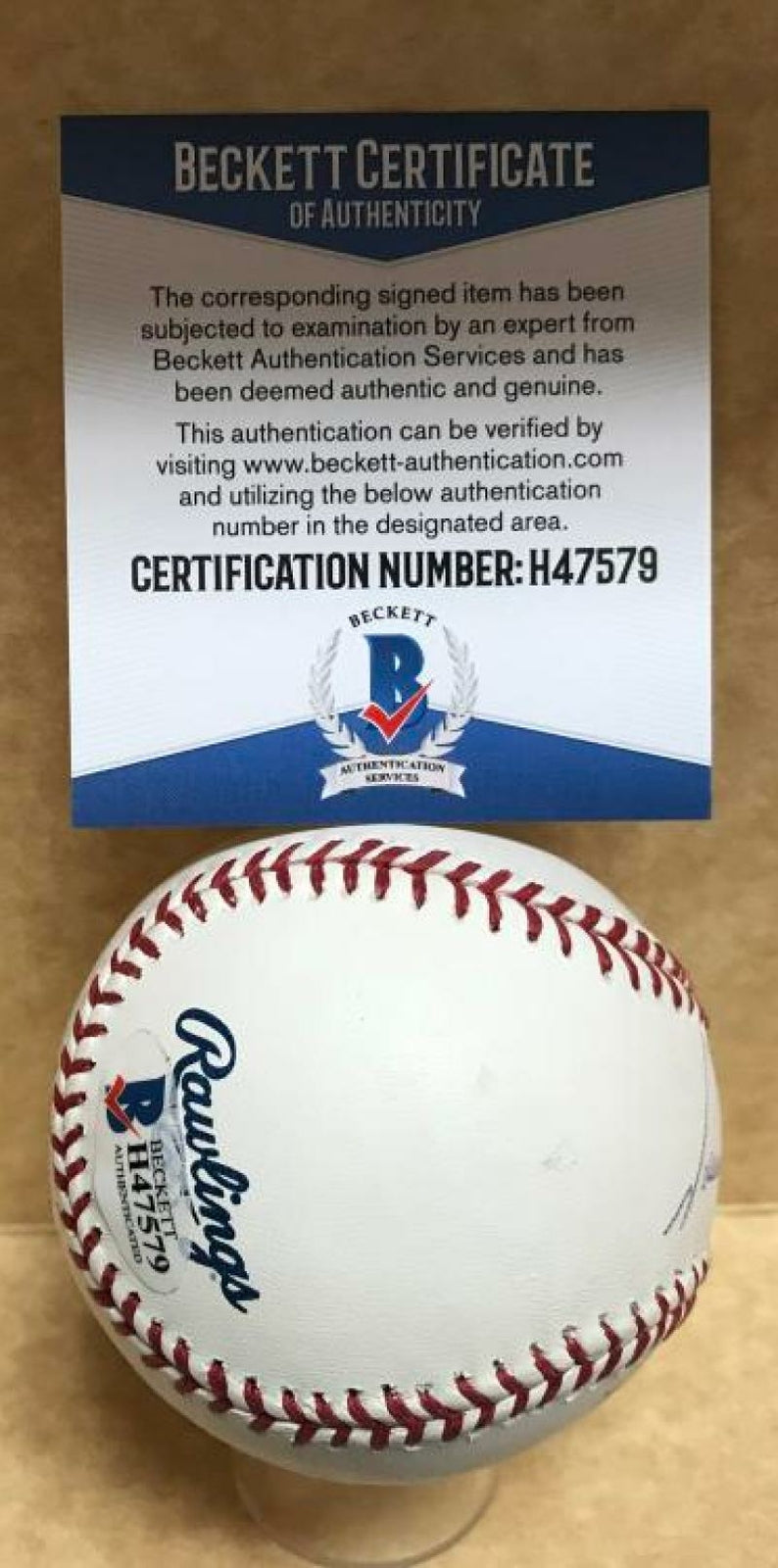 TOMMY GREENE #49 NO HITTER 5/23/91 SIGNED AUTO M.L. BASEBALL BECKETT H47579