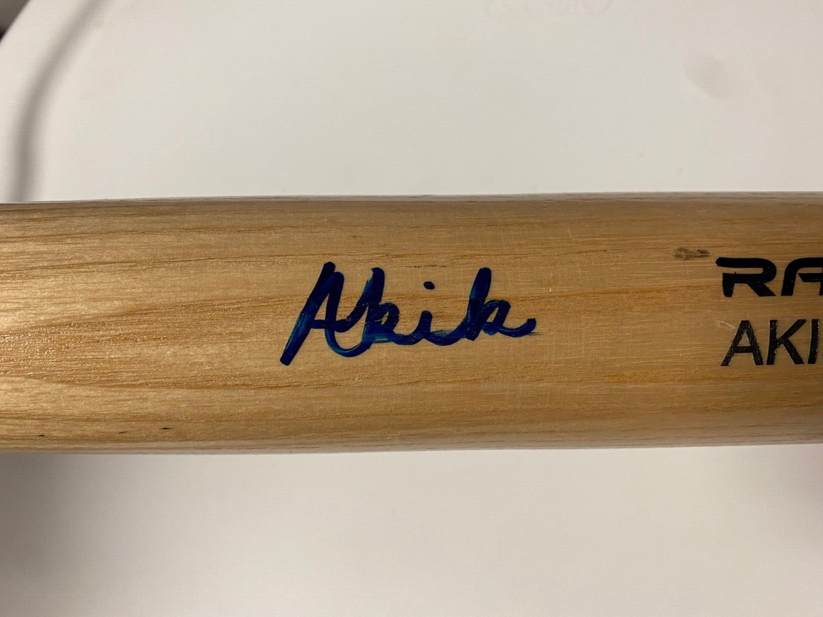 AKIL BADDOO DETROIT TIGERS SIGNED AUTOGRAPHED RAWLINGS PRO BAT W/COA