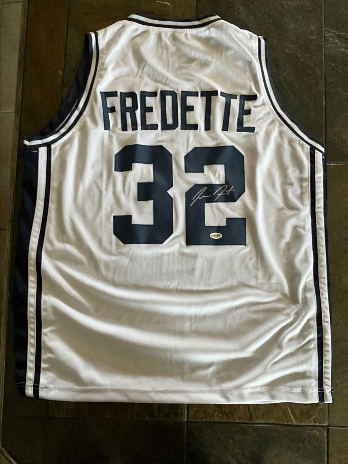 Jimmer Fredette BYU Brigham Young University Signed Custom Jersey PSA Authentic