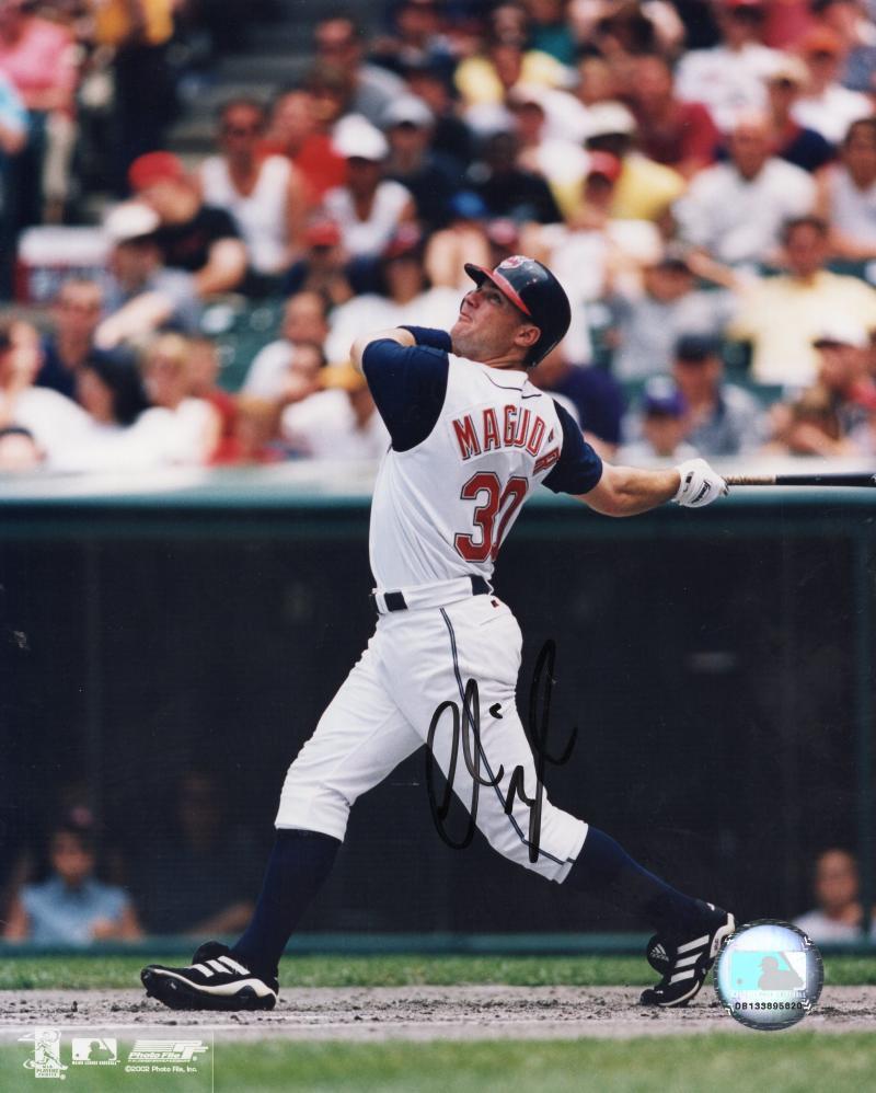 CHRIS MAGRUDER CLEVELAND INDIANS SIGNED AUTOGRAPHED 8X10 PHOTO W/COA
