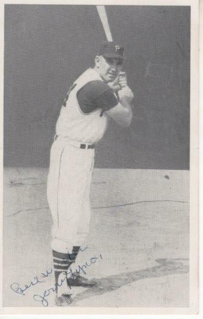 JERRY LYNCH PITTSBURGH PIRATES SIGNED AUTOGRAPHED 3X5 POST CARD W/COA