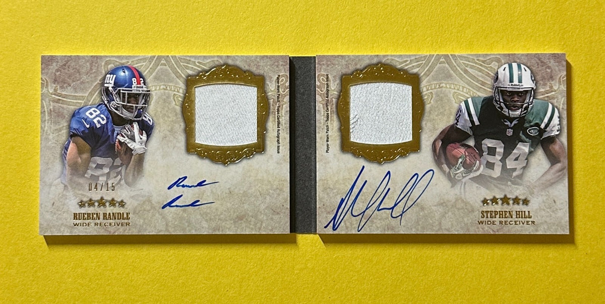 2012 TOPPS FIVE STAR RUEBEN RANDLE STEPHEN HILL AUTO PATCH BOOK /15 #FSFDAP-RH