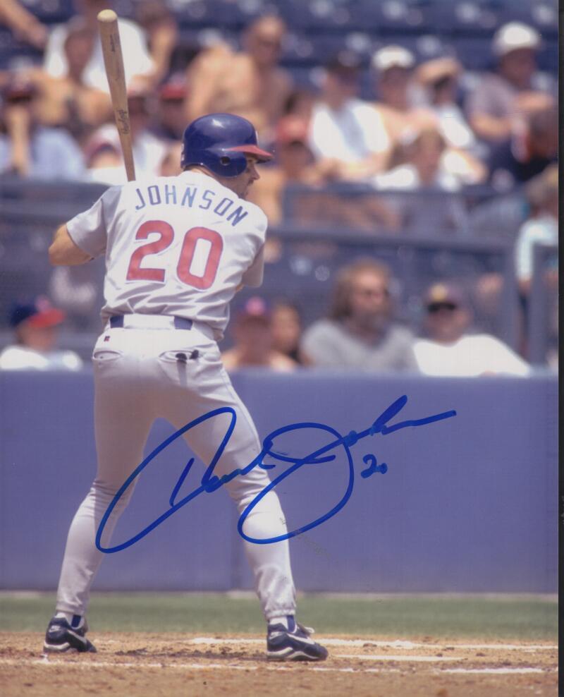 HOWARD JOHNSON CUBS SIGNED AUTOGRAPHED 8X10 PHOTO W/ COA