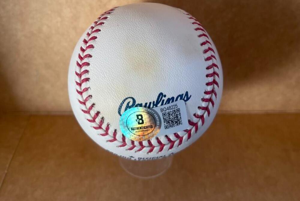 TAKASHI SAITO DODGERS/RED SOX SIGNED AUTO M.L. BASEBALL BECKETT AUTH