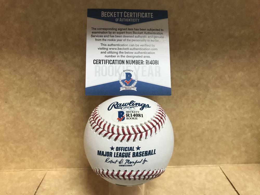 RYAN CASTELLANI COLORADO ROCKIES ROOKIE YEAR SIGNED M.L. BECKETT R14081