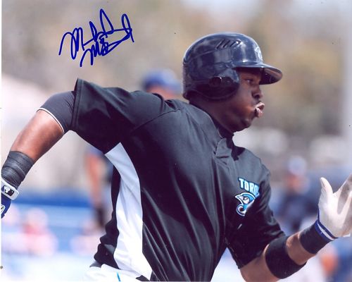 MICHAEL MCDADE TORONTO BLUE JAYS SIGNED 8X10 PHOTO COA