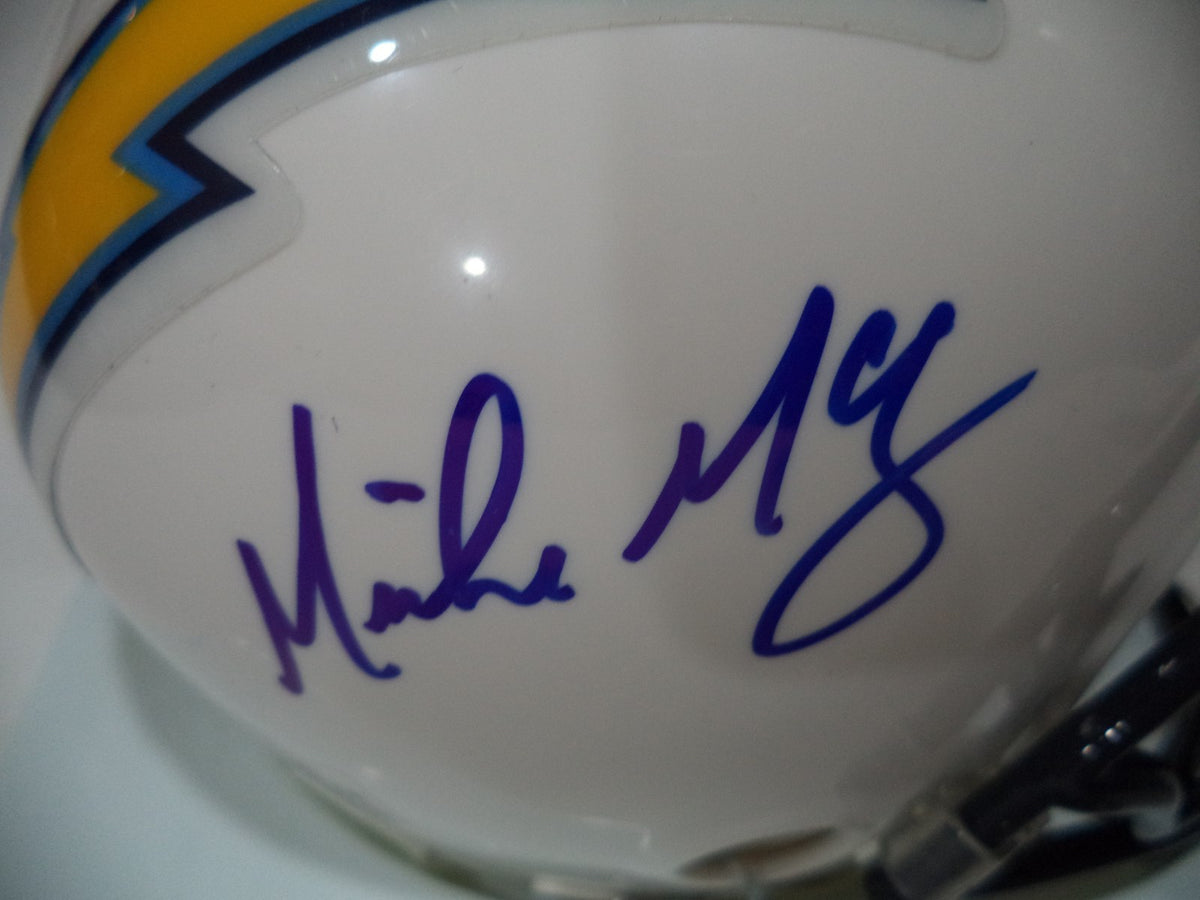 MIKE MCCOY SD CHARGERS SIGNED AUTOGRAPHED RIDDELL MINI HELMET JSA COA #J67117