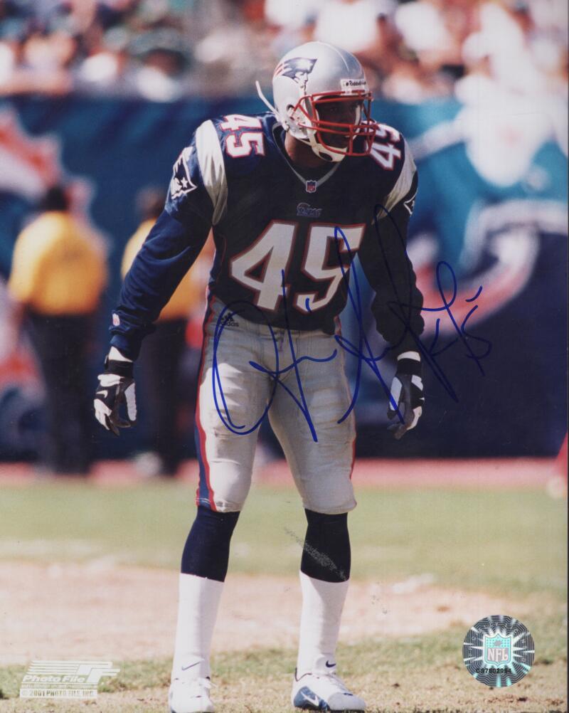 OTIS SMITH NEW ENGLAND PATRIOTS SIGNED AUTOGRAPHED 8X10 PHOTO W/ COA