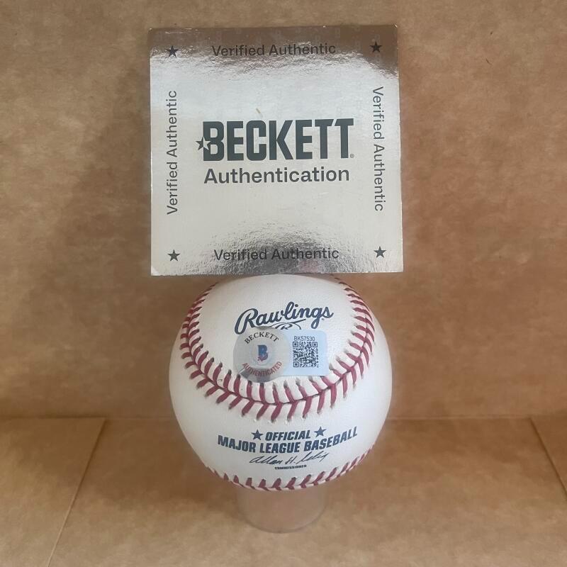 JIM PERRY CY YOUNG 1978 SIGNED AUTOGRAPHED M.L. BASEBALL BECKETT AUTH