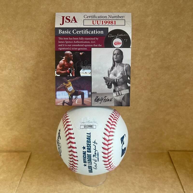 KEN HAWK HARRELSON HOF 2020 SIGNED AUTOGRAPHED M.L. BASEBALL JSA UU19981