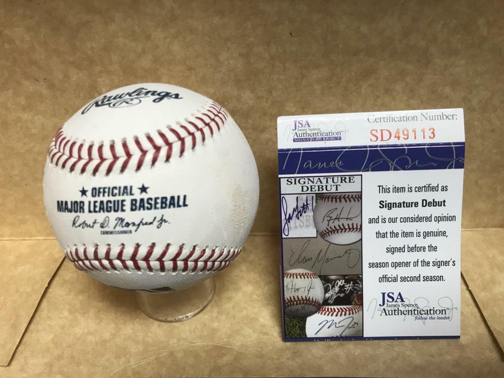 ALEX FAEDO DETROIT TIGERS SIGNATURE DEBUT SIGNED M.L. BASEBALL JSA SD49113