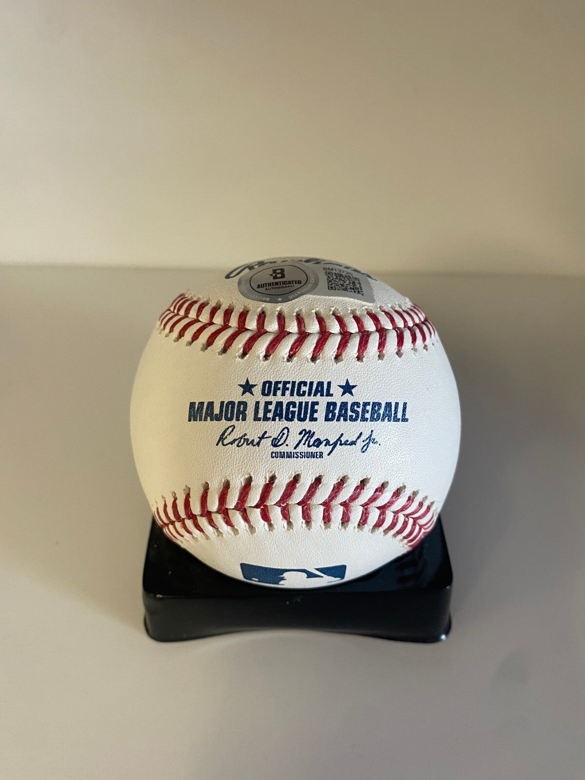 RONNY MAURICIO NEW YORK METS SIGNED AUTOGRAPHED M.L. BASEBALL BECKETT AUTH