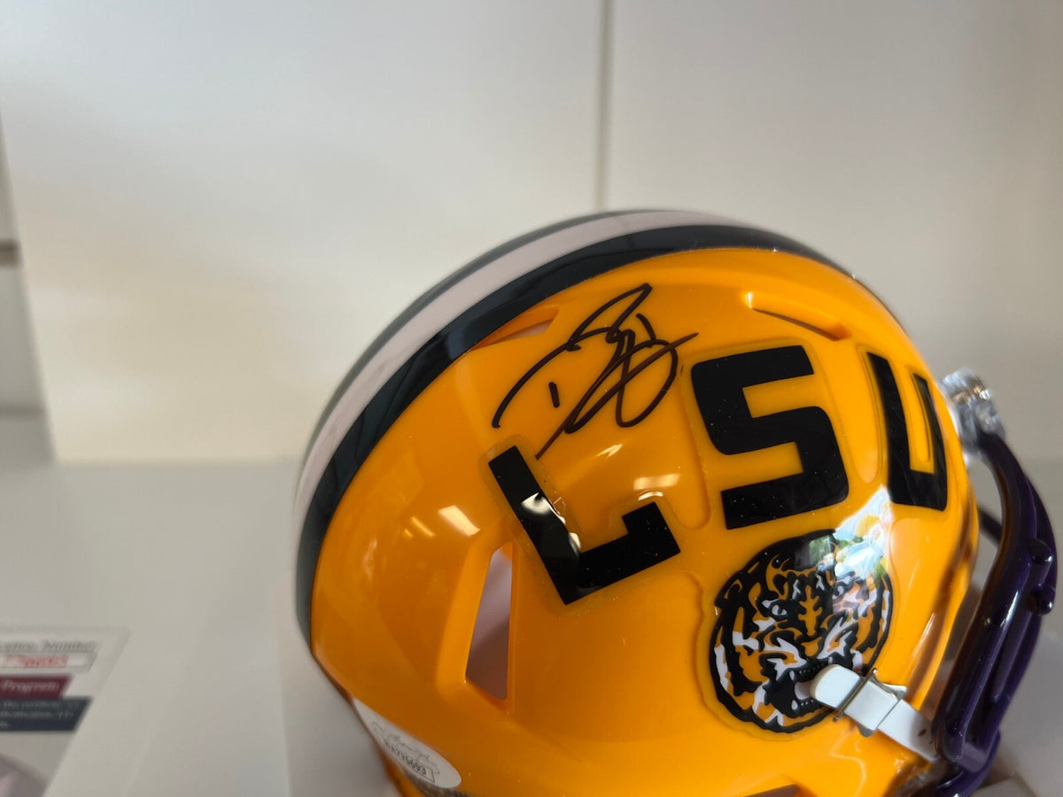 DWAYNE BOWE LSU TIGERS SIGNED AUTOGRAPHED MINI HELMET JSA COA