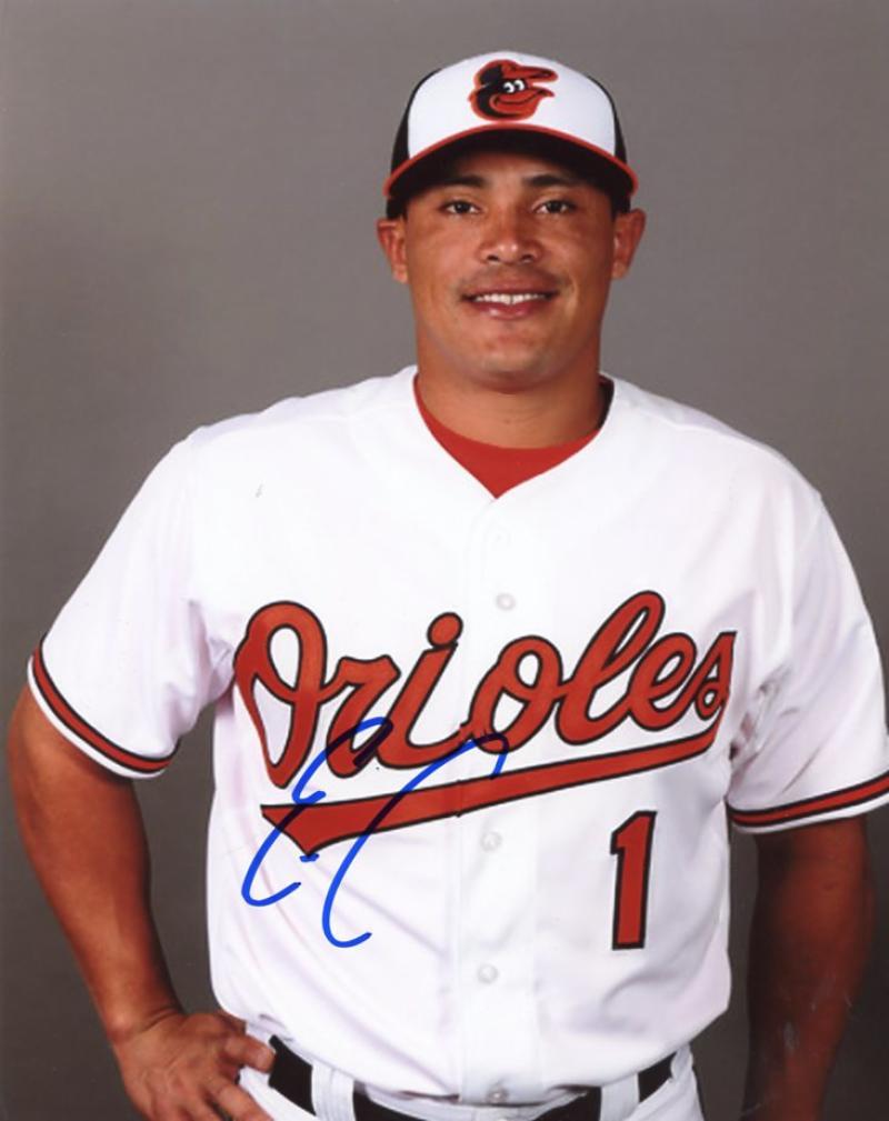 EVERTH CABRERA BALTIMORE ORIOLES SIGNED AUTOGRAPHED 8X10 PHOTO W/COA