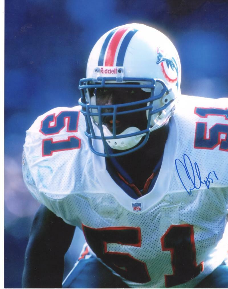 ANTHONY HARRIS MIAMI DOLPHINS SIGNED AUTOGRAPHED 8X10 PHOTO W/ COA