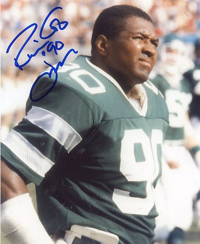 ROBIN COLE NEW YORK JETS SIGNED 8X10 PHOTO